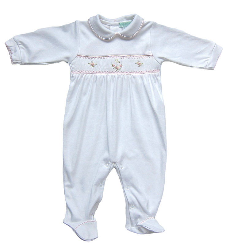 baby boy smocked babygrow