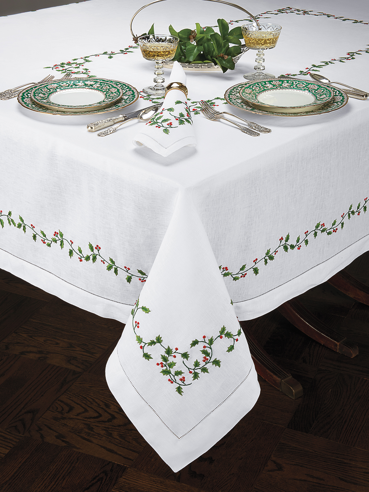 image of Christmas Holly Table Collection