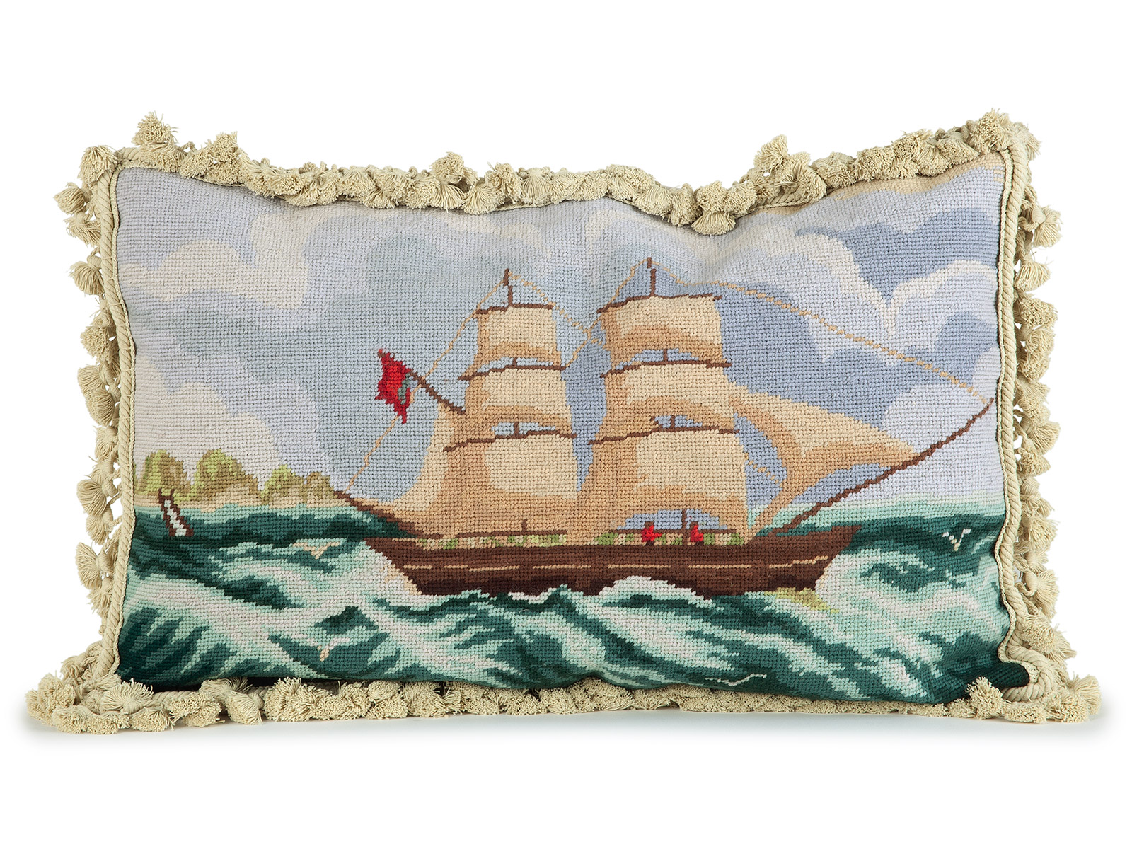 NEW Seafaring Tapestry Pillow