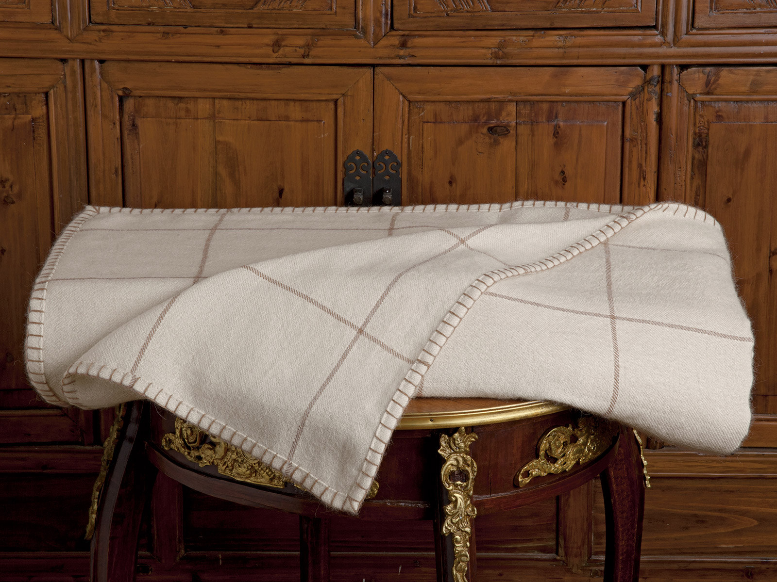 Image of the Euphoria alpaca blanket with plush texture and soft, luxurious drape
