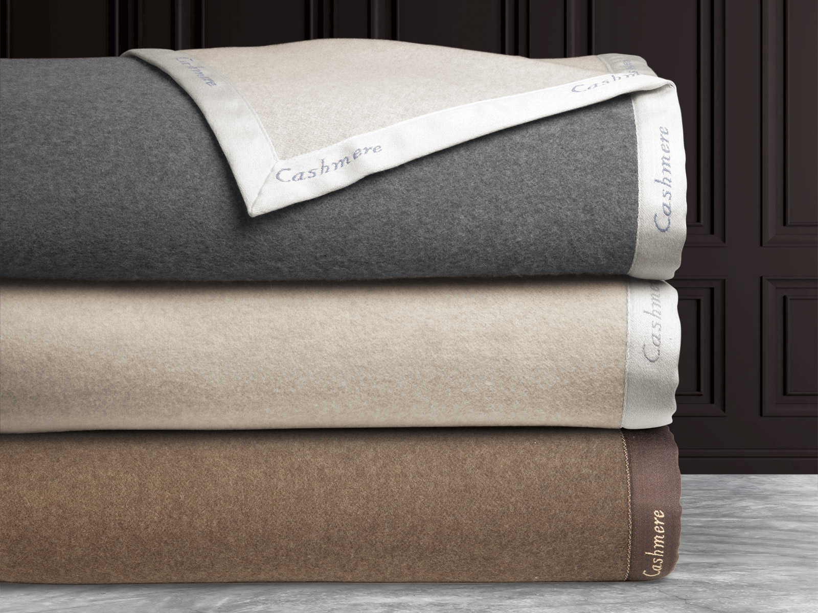 Image of the Dolomites bedding collection featuring plush layers and serene, tonal textures