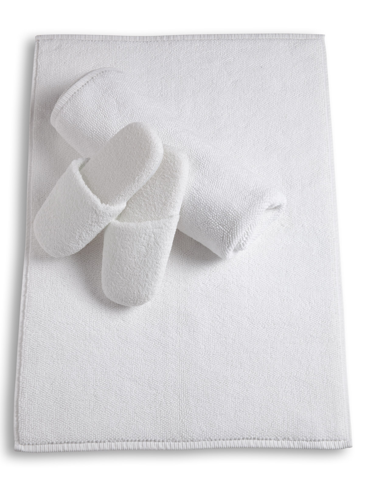 Image of Wilshire bath mat with plush absorbent texture designed for luxurious comfort underfoot.