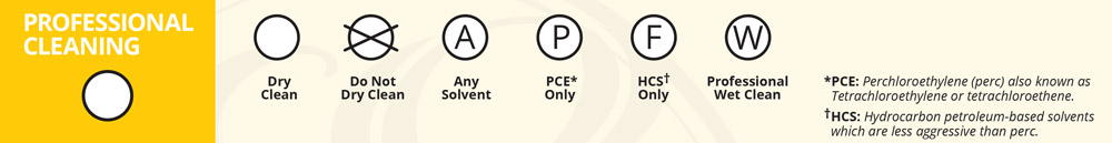 Image graphic showing Group One: Professional Cleaning symbols.