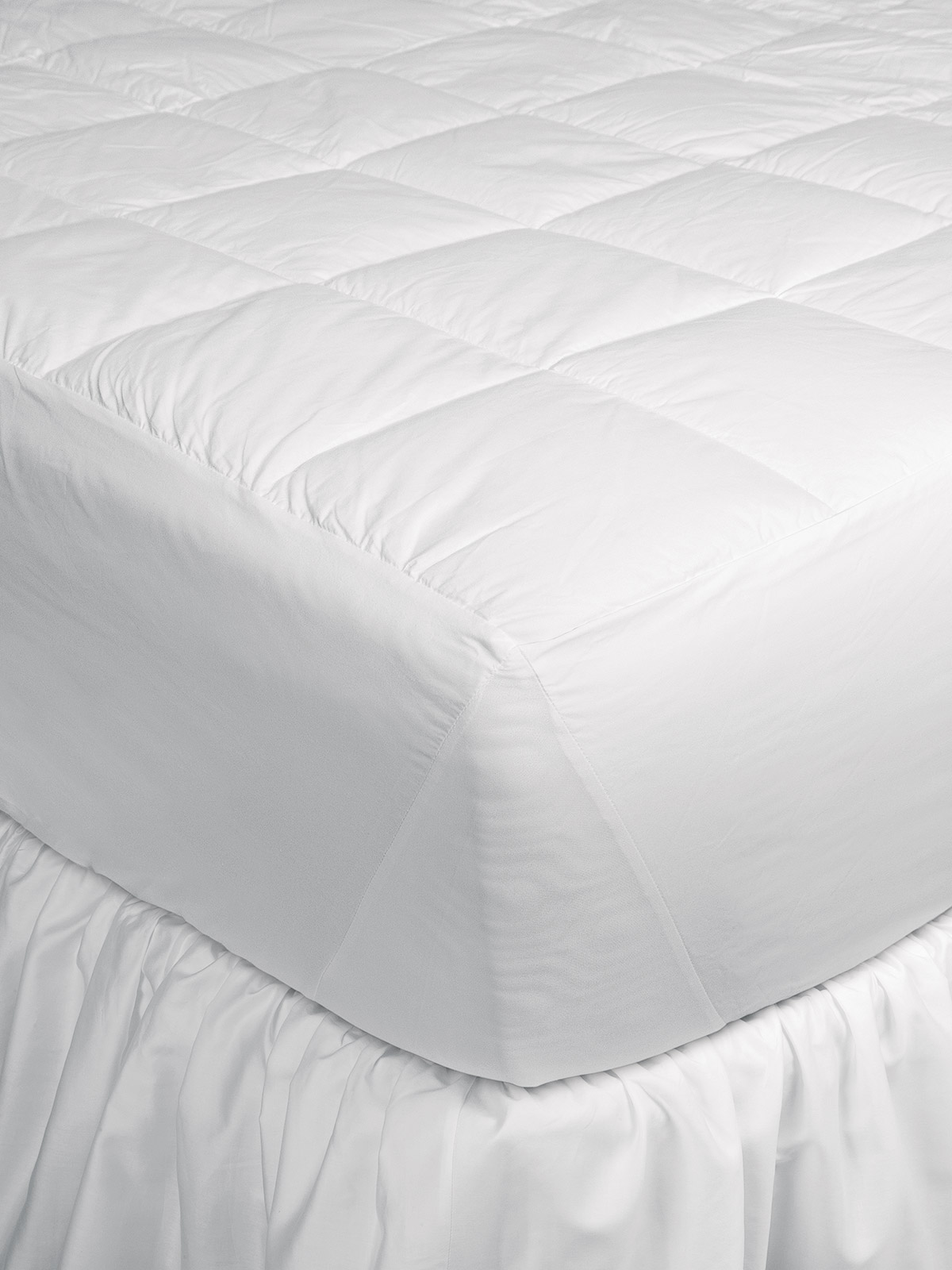 Queen Size Deep Fitted Waterproof Mattress Protector – White, Breathable & Noiseless
