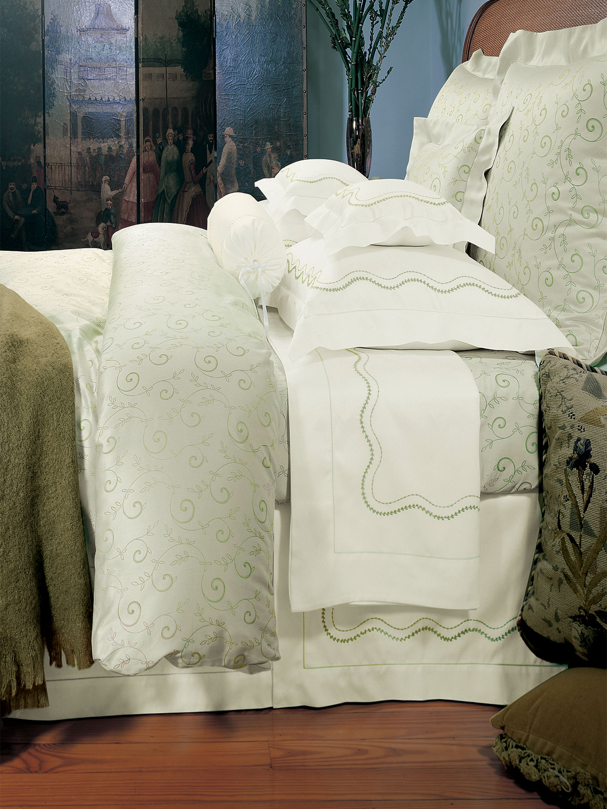 Laurel Luxury Bedding Italian Bed Linens Schweitzer Linen