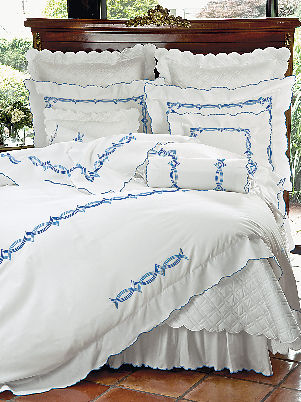 Riviera Luxury Bedding Italian Bed, Schweitzer Linens Duvet Covers