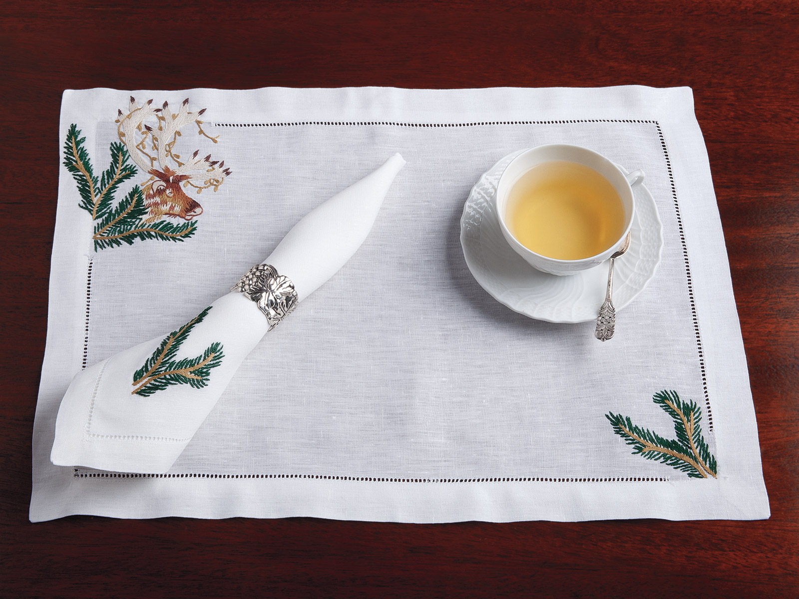 Lake Tahoe Placemat Set Fine Table Linens Schweitzer Linen