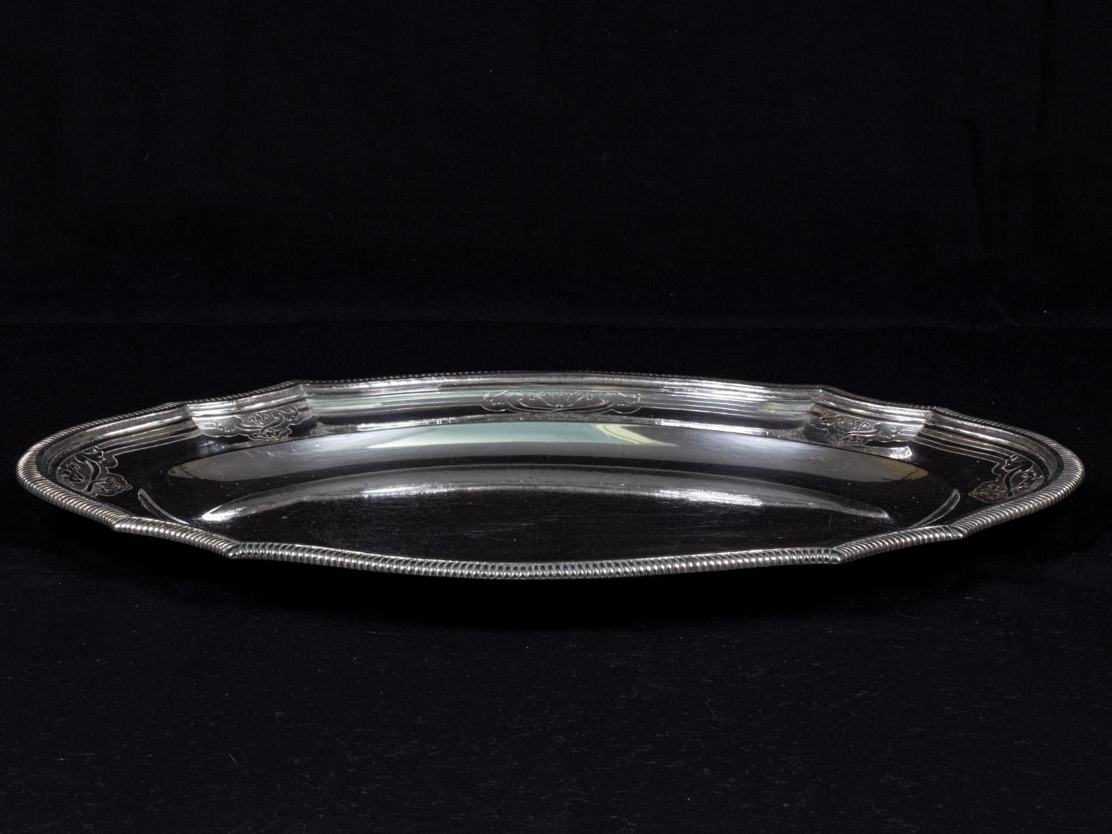 Silver Serving Platters - Antiques - Schweitzer Linen