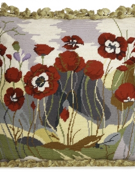 Poppies Tapestry Pillow