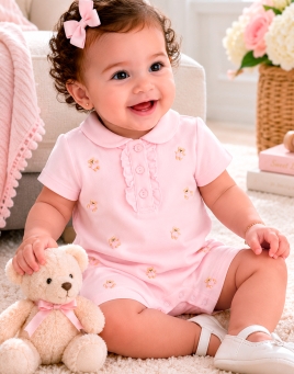 Honey Bear Baby Romper