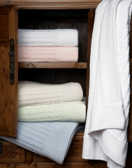 Galway Cable Knit Blankets