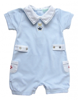 Alex - Hand-embroidered Romper