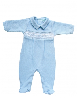 Kieran - Piqué Smocked Jumpsuit