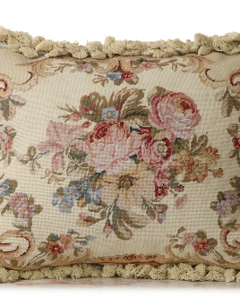 Golden Mist Tapestry Pillow