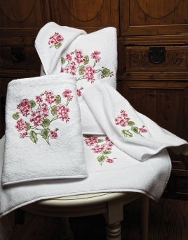 Geranium Towels